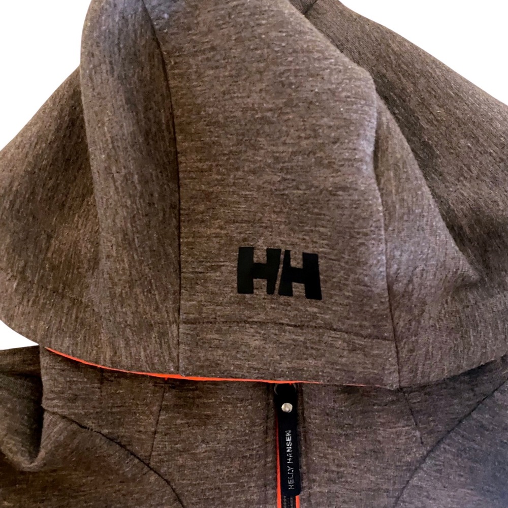 Helly Hansen Hh Hooded Softshell Jacket Gray Oran… - image 3